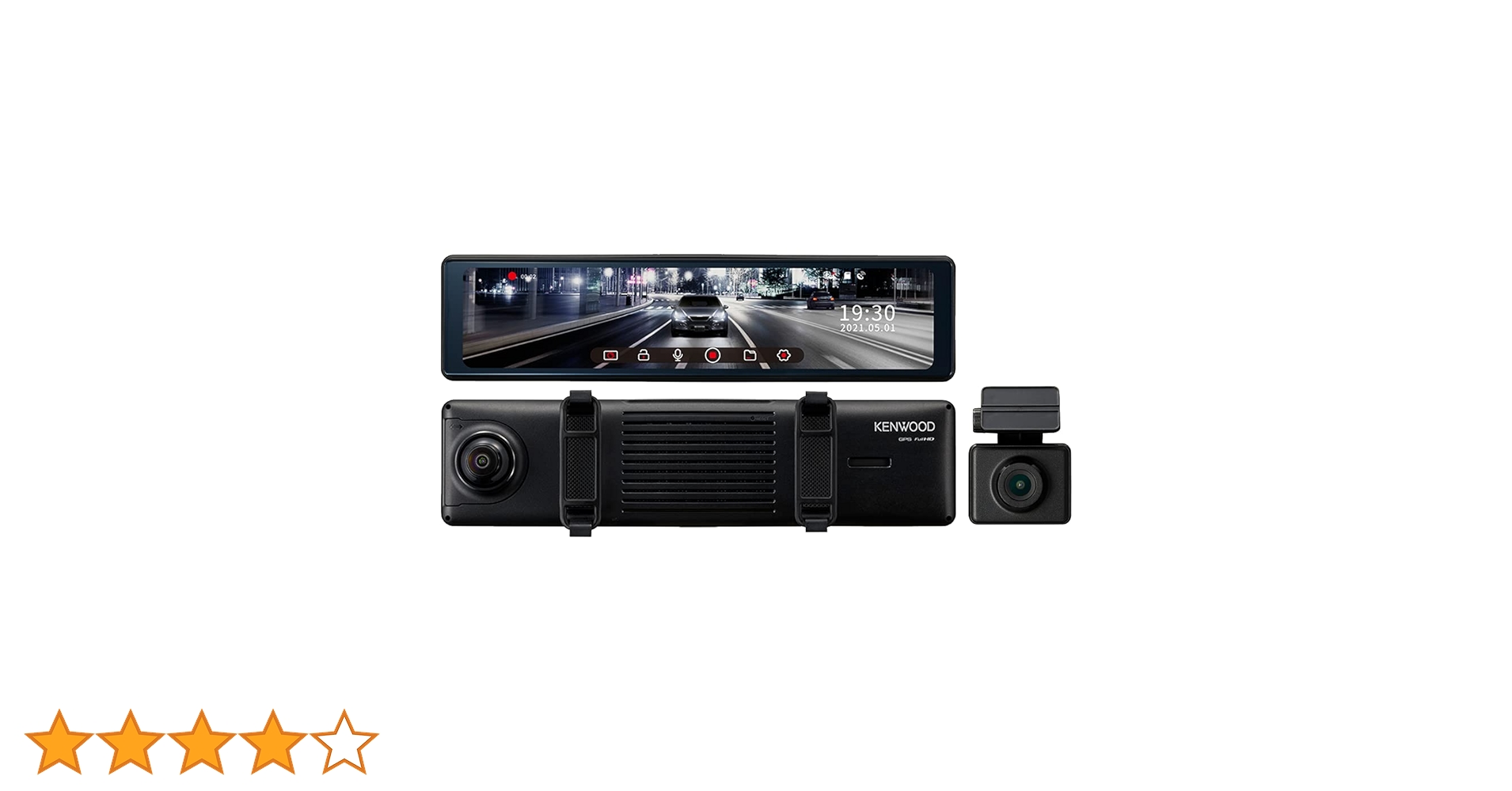 Amazon | ケンウッド ドライブレコーダー rear DRV-EM4700 ミラー型